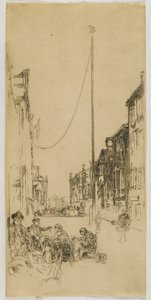 Maszt, 1880 (akwaforta na papierze) autorstwa James Abbott McNeill Whistler