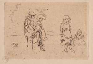 Dzieci Menpów. autorstwa James Abbott McNeill Whistler