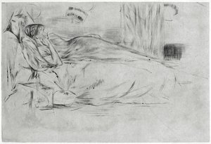 Model, w pozycji leżącej, c1864 1904. autorstwa James Abbott McNeill Whistler