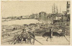 Basen, 1859. autorstwa James Abbott McNeill Whistler