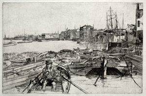 Basen, 1859. autorstwa James Abbott McNeill Whistler