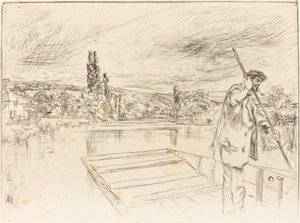 Łódka, 1861. autorstwa James Abbott McNeill Whistler