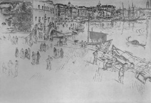 Riva nr 1, 1879-1880, 1925. autorstwa James Abbott McNeill Whistler