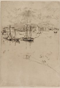 Parowiec, Wenecja, 1879-1880. autorstwa James Abbott McNeill Whistler