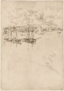 Parowiec, Wenecja, 18791880. autorstwa James Abbott McNeill Whistler