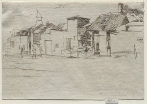 Łabędź, Chelsea, c. 1870. autorstwa James Abbott McNeill Whistler