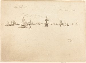 Statek-wieżyczka, 1887. autorstwa James Abbott McNeill Whistler
