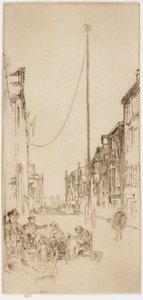 Maszt wenecki, 1879-1880. autorstwa James Abbott McNeill Whistler