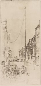 Maszt wenecki, 1879-1880. autorstwa James Abbott McNeill Whistler