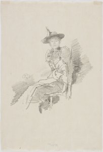 Skrzydlaty kapelusz, 1890 (lit na papierze) autorstwa James Abbott McNeill Whistler