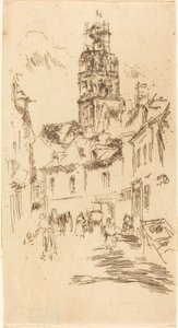 Zwiedzanie St. Antoine, Loches, 1888. autorstwa James Abbott McNeill Whistler