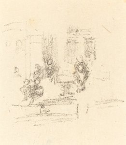 Szkic próbny: Wnętrze, c. 1891. autorstwa James Abbott McNeill Whistler