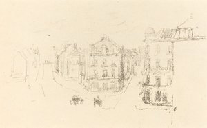 Szkic próbny: Grand Rue, Dieppe, c. 1891. autorstwa James Abbott McNeill Whistler