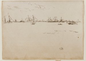 Okręty, 1887. autorstwa James Abbott McNeill Whistler
