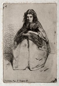 Dwanaście akwafort z natury: Fumette, 1858. autorstwa James Abbott McNeill Whistler