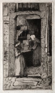 Dwanaście akwafort z natury: Kupiec musztardy, 1858. autorstwa James Abbott McNeill Whistler