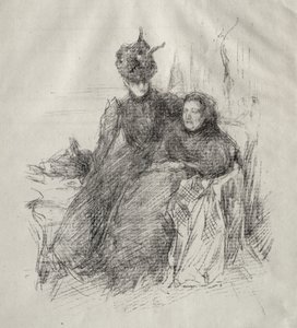 Dwie kobiety. autorstwa James Abbott McNeill Whistler