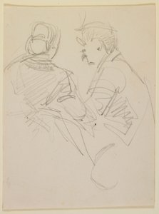 Dwie postacie, 1858. autorstwa James Abbott McNeill Whistler