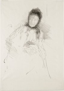 Niedokończony szkic Lady Haden, 1895 autorstwa James Abbott McNeill Whistler