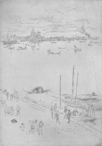 Pionowa Wenecja, c1880, 1904 autorstwa James Abbott McNeill Whistler