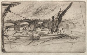 Most Vauxhall, 1861. autorstwa James Abbott McNeill Whistler