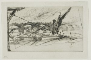 Most Vauxhall, 1861 autorstwa James Abbott McNeill Whistler