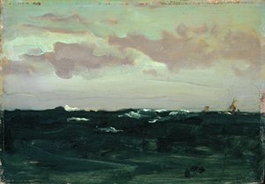 Fioletowy i niebieski: Wśród rolek, ok. 1893 (olej na panelu) autorstwa James Abbott McNeill Whistler