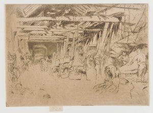 Kołodziej, 1879-1880. autorstwa James Abbott McNeill Whistler