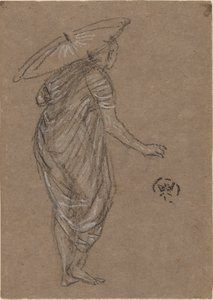 Kobieta z parasolem, 1870-1873. autorstwa James Abbott McNeill Whistler