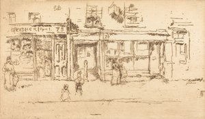 York Street, Westminster, ok. godz. 18861888. autorstwa James Abbott McNeill Whistler