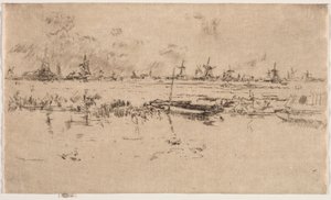 Zaandam. autorstwa James Abbott McNeill Whistler