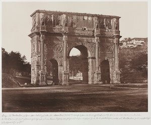 Łuk Konstantyna, Rzym, c. 1858.