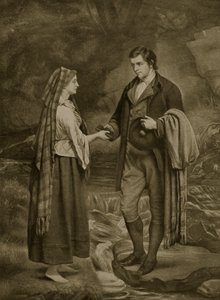 Zaręczyny Roberta Burnsa i Highland Mary, 1785, ilustracja z „Hutchinson