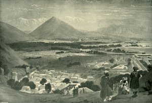 Bala Hissar i miasto Kabul z górnej części Cytadeli, ok. 1842 r., 1901 r.