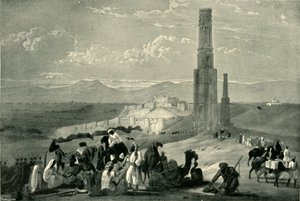 Twierdza i cytadela Ghazni i dwa minary, ok. 1840, 1901.