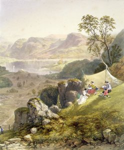 Thirlmere i Wythburn, fragment imprezy szkicowania, z „The English Lake District”