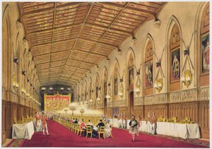Sala św. Jerzego, zamek Windsor, 1838