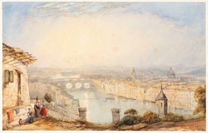 Widok na Florencję autorstwa James Baker Pyne