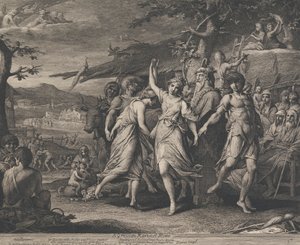 Grecki dom żniwny (projekty ścian Wielkiej Sali Towarzystwa Zachęty Sztuki) autorstwa James Barry