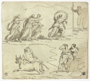 Antyczna mozaika w pałacu Barberini autorstwa James Barry
