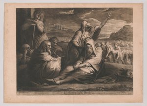 Hiob upominany przez swoich przyjaciół autorstwa James Barry
