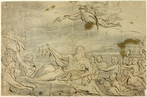 Studiuj dla handlu lub triumfu Tamizy autorstwa James Barry