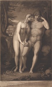 Kuszenie Adama autorstwa James Barry