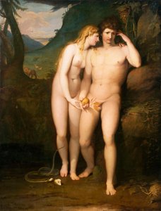Kuszenie Adama autorstwa James Barry