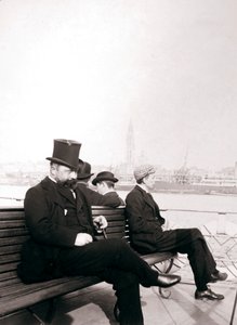 Pasażerowie na promie, Rotterdam, 1898. autorstwa James Batkin