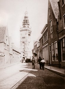 Scena uliczna, Monnickendam, Holandia, 1898. autorstwa James Batkin