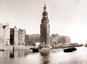 Montelbaanstoren, Amsterdam, 1898. autorstwa James Batkin