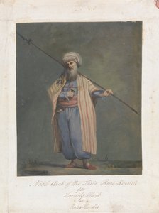 Szlachetny Arab z plemienia Beni-Koreish z Family Harb w Beder-Hunein