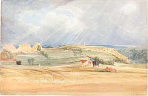 Krajobraz z bydłem Somerset, 1830.