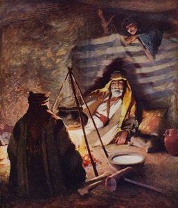Dom z włosów, wnętrze namiotu Bedaween